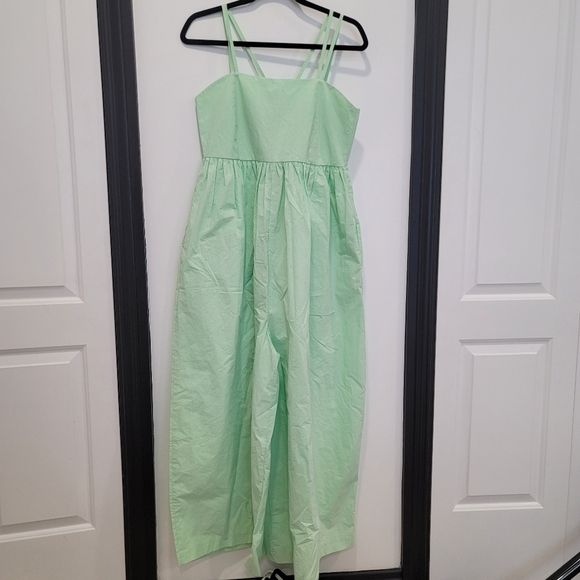 MONEY PACKING Green Wide Leg Jumpsuit Size Small - Picture 1 of 13